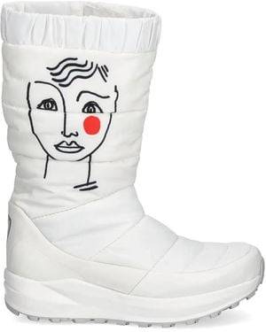 Rossignol Bottines Matelassées À Logo Imprimé - White