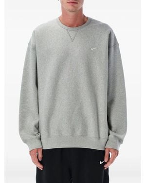 Nike Felpa Swoosh Con Ricamo - Grigio