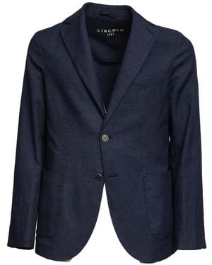 Circolo 1901 Blazer À Boutonnière - Blue