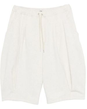 KHOKI Drawstring Shorts - White