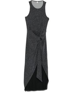 Patrizia Pepe Draped Midi Dress - Black