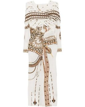 CAMILLA Jerseykleid Mit Kapuze - Natur