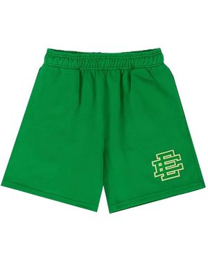 Eric Emanuel Basic Logo-Print Shorts - Green