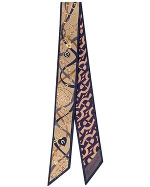 Aigner Seasonal S Schal Mit Monogramm-Print - Weiß