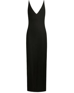 12 STOREEZ Cape Slip Dress - Black