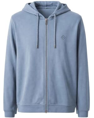 Pal Zileri Zip-Up Hoodie - Blue