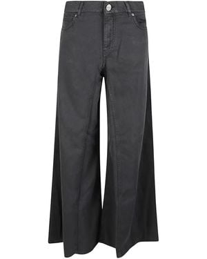 Pinko Ausgestellte Jeans Mit Super Weitem Bein - Grau