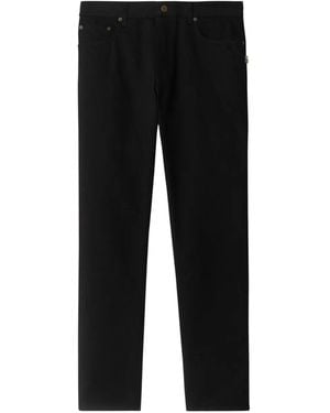 Burberry Vaqueros Con Corte Slim - Negro