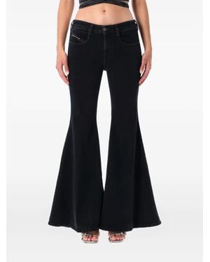 DIESEL 1970 D-Bleess Flared Cotton Jeans - Black