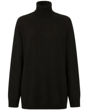 Rick Owens Oversized Turtleneck Jumper - Black