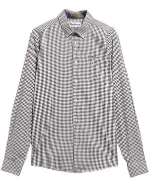 Barbour Padshaw Tailored Long-Sleeved Shirt - Grey