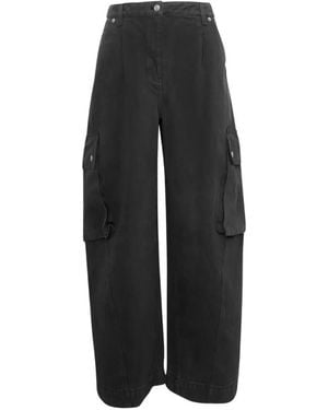 3.1 Phillip Lim Pleated Wide-Leg Cargo Trousers - Black