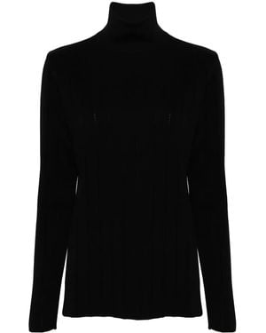 Mrz Jersey Con Cuello Redondo - Negro