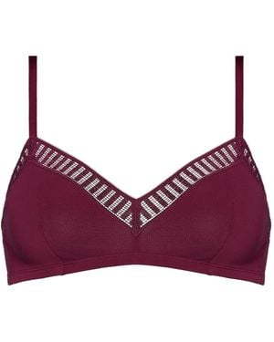 Eres Madeleine Graphic-Lace Triangle Bra - Purple