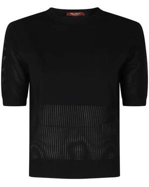 Max Mara Crew-Neck T-Shirt - Black
