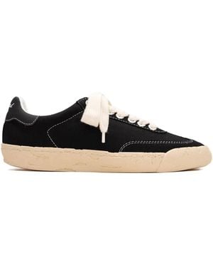 General Scale. Past Sole Canvas Low Top Sneakers - Black