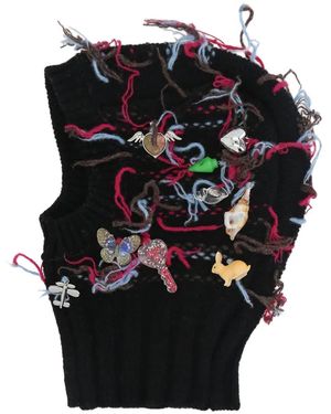 Chopova Lowena Embellishment Hat - ブラック