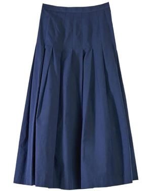 Paul Smith Pleated Midi Skirt - Blue
