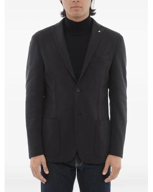 Corneliani Single-Breasted Blazer - Black