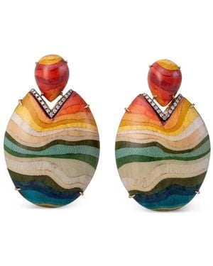 Silvia Furmanovich 18K Diamond Earrings - Orange