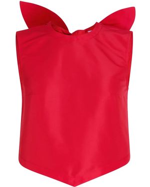 Patou ファイユ スカーフトップ - レッド