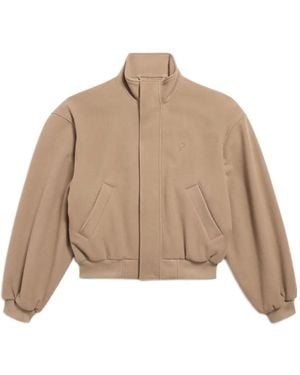 Balenciaga Garde-Robe Bomber Jacket - Natural