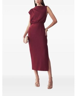 BWLDR Alias Sleeveless Midi Dress - Red