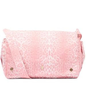 Roberto Cavalli Leopard-Print Changing Bag - Pink