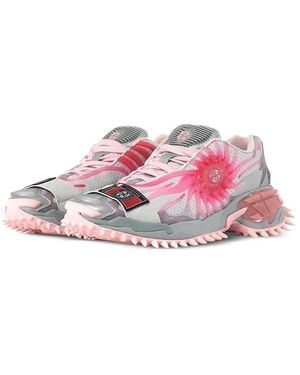 Rombaut Mortal Floral-print Lace-up Sneakers - Pink