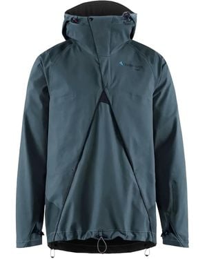 Klättermusen Embroidered-Logo Jacket - Blue