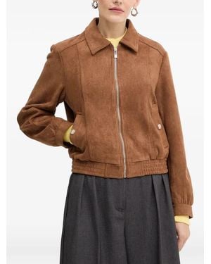 Morgan Gpokel Jacke Mit Reißverschluss - Braun