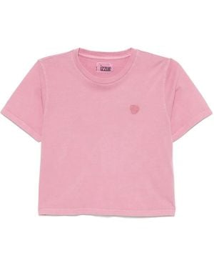 Izzue T-Shirt Crop - Rosa