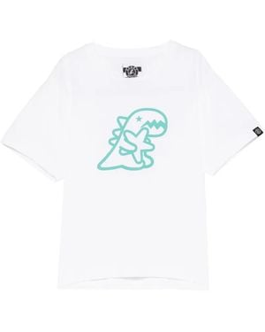SPORT b. by agnès b. Dinosaur-Print T-Shirt - Blue
