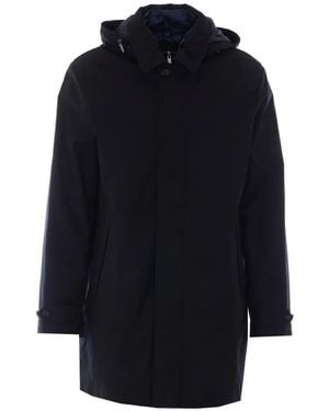 Add Hooded Zip-Up Parka - Blue