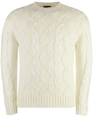 Paul & Shark Pullover mit rundem Ausschnitt - Natur