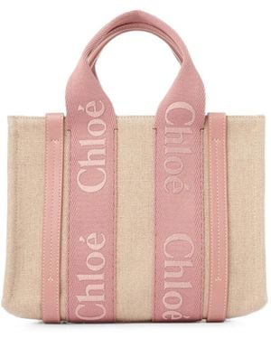 Chloé Small Woody Tote Bag - Pink