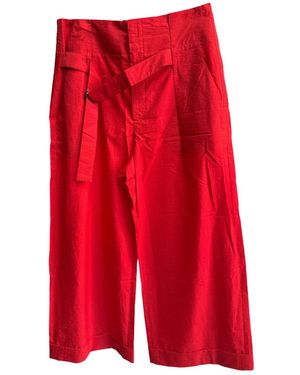 Brunello Cucinelli Klassische Cropped-Hose - Rot