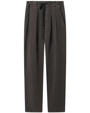 Isabel Marant Sirius Pleated Drawstring-Waist Trousers - Black