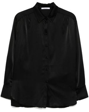 Transit Spread Collar Shirt - Black