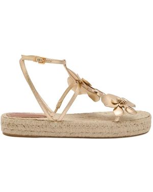 Zimmermann Alpargatas Orchid Con Apliques Florales - Neutro