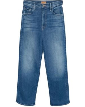 Mother Straight Jeans - Blauw
