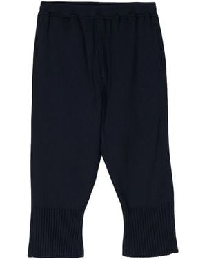 CFCL Ribbed-Knit Trousers - Blue