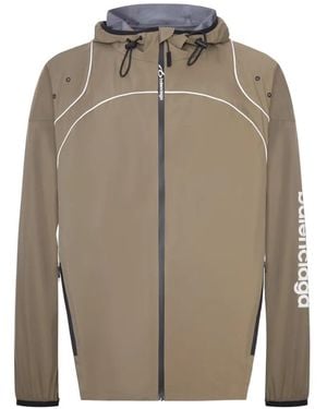 Balenciaga Piped Hooded Jacket - Gray