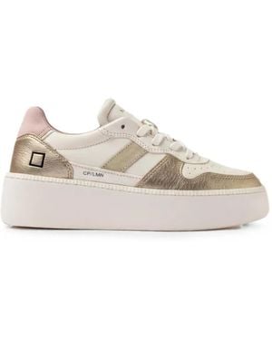 Date Court Platform Sneakers - White
