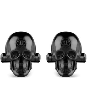 Philipp Plein Skull Cufflinks - Black
