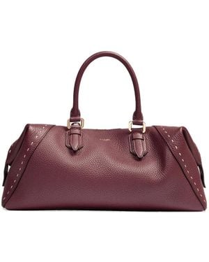 Lancel Boston レザー ハンドバッグ M - パープル