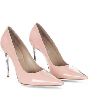 Casadei Blade Patent Leather Heeled Pumps - Pink