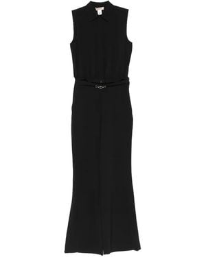 Twinset Sleeveless Belted Jumpsuit - Black