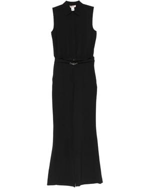 Twinset Sleeveless Belted Jumpsuit - Black