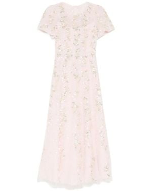 Needle & Thread All-Over Sequin Embellishment Dress - Pink